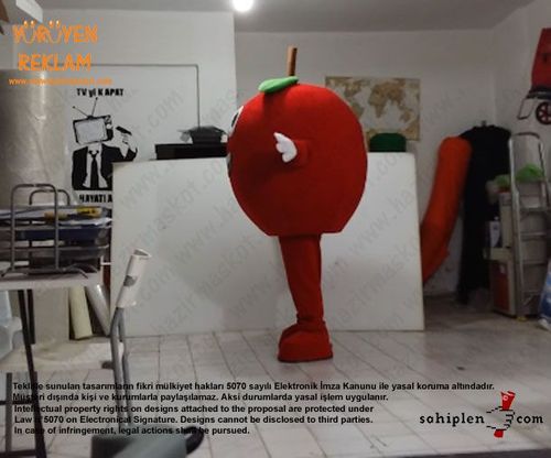 Kiraz Maskotu / Malatya Yeşilyurt Belediyesi / Cherry Mascot maskot kostümü