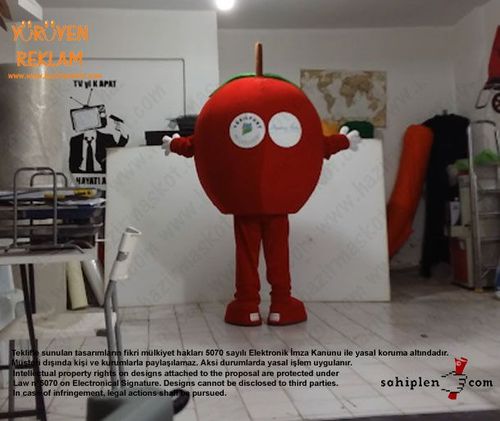 Kiraz Maskotu / Malatya Yeşilyurt Belediyesi / Cherry Mascot maskot kostümü