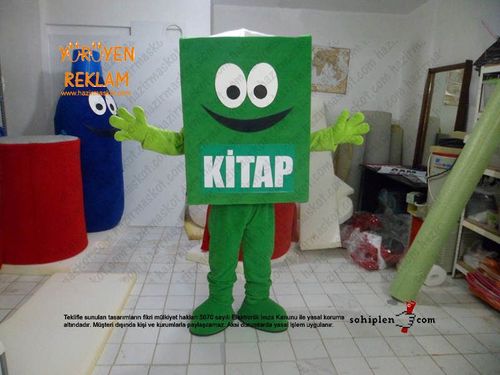 Kitap Maskot Kostümü maskot kostümü