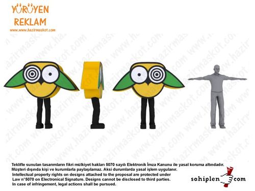 Kuş Logo / PANŞOV maskot kostümü