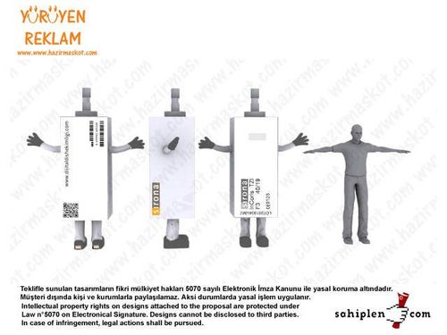 Sirona Protez Diş Maskot Kostümü / Büyük maskot kostümü
