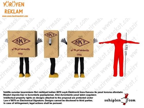 Kutu Maskot Kostümü maskot kostümü