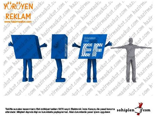 EF Logo Maskotu maskot kostümü