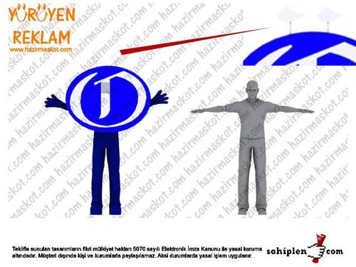 Övünç Logo Maskotu maskot kostümü