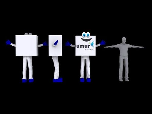 Umur Logo Maskotu maskot kostümü