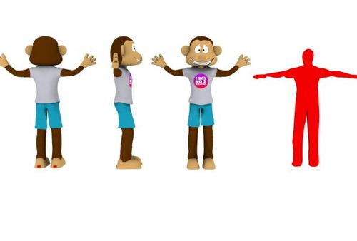 Monkey Mascot Costume / Maymun Maskot Kostümü maskot kostümü