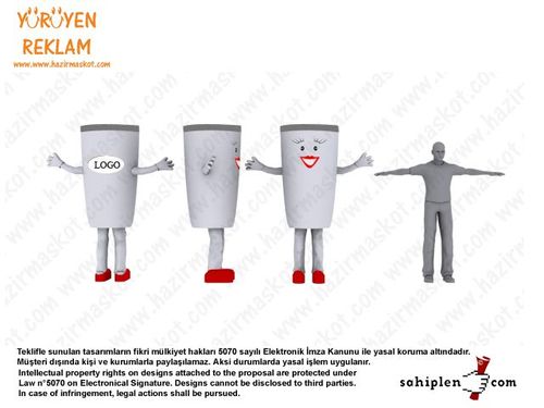 Süt Kinder Maskot Kostümü maskot kostümü