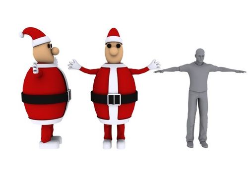 NOEL BABA Maskot maskot kostümü