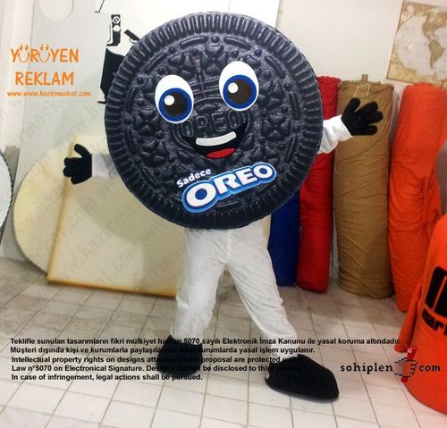 Oreo Bisküvi Maskotu maskot kostümü
