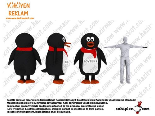 Penguen maskot kostümü maskot kostümü