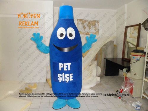 Pet şişe geri dönüşüm maskot kostümü maskot kostümü