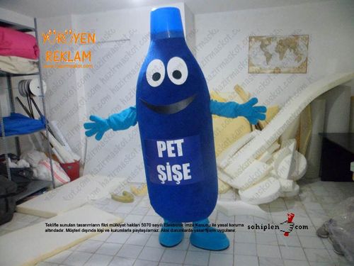 Pet şişe geri dönüşüm maskot kostümü maskot kostümü