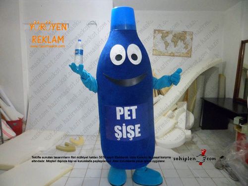 Pet şişe geri dönüşüm maskot kostümü maskot kostümü