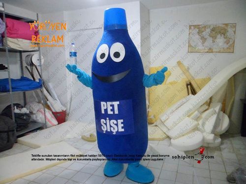 Pet şişe geri dönüşüm maskot kostümü maskot kostümü