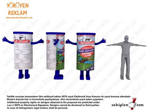 Peynir Kutusu Maskotu maskot kostümü