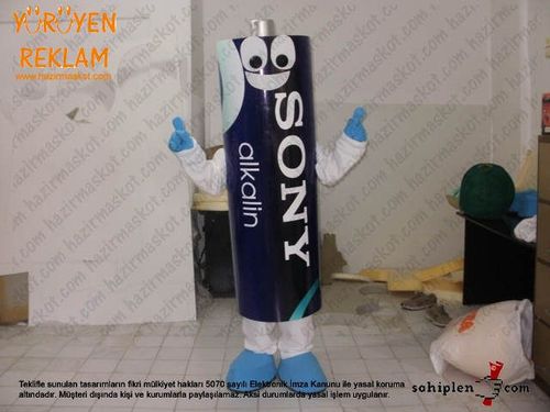 Sony Pil Maskot Kostümü maskot kostümü