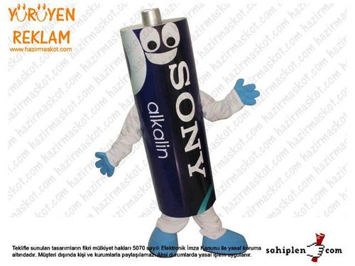 Sony Pil Maskot Kostümü maskot kostümü