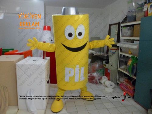 Pil geridönüşüm maskot kostümü / Pendik Belediyesi maskot kostümü