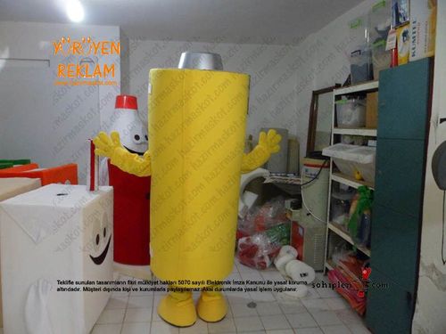 Pil geridönüşüm maskot kostümü / Pendik Belediyesi maskot kostümü