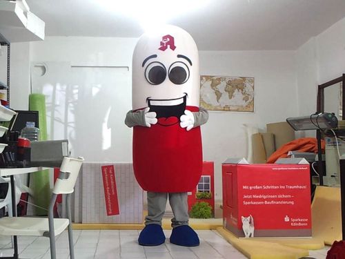 Kapsül İlaç Maskotu maskot kostümü