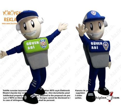 Polis Maskot / Güven Abi / Kanka Polis / Kırşehir Emniyet Müdürlüğü maskot kostümü