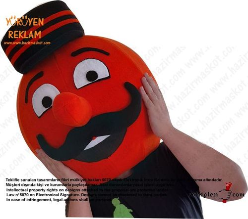 Portakal Kafa Maskot Kostümü maskot kostümü