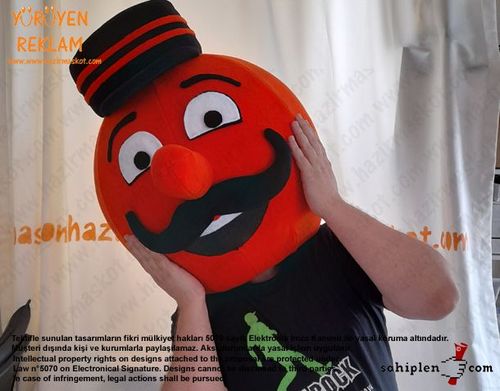 Portakal Kafa Maskot Kostümü maskot kostümü