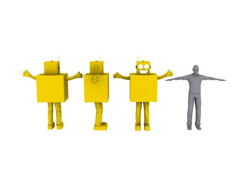 ROBOT Maskot maskot kostümü