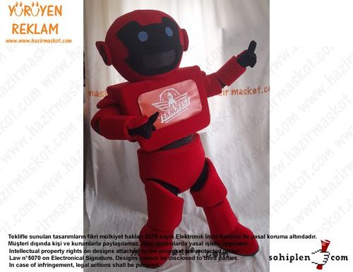 Teknofest Robot Maskot Kostümü /Türkiye Teknoloji Takımı maskot kostümü