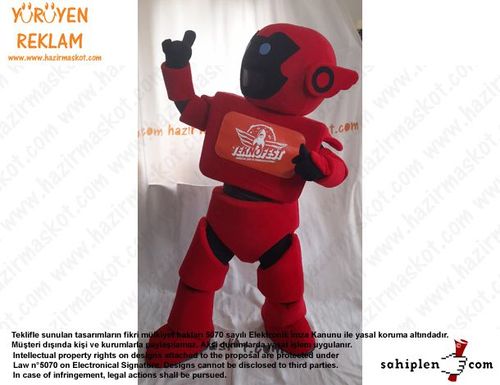 Teknofest Robot Maskot Kostümü /Türkiye Teknoloji Takımı maskot kostümü