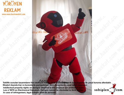 Teknofest Robot Maskot Kostümü /Türkiye Teknoloji Takımı maskot kostümü