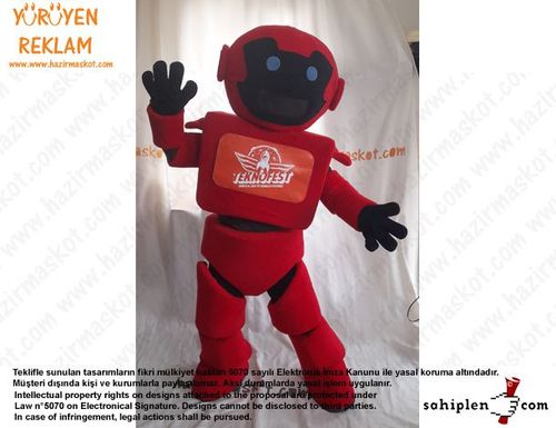 Teknofest Robot Maskot Kostümü /Türkiye Teknoloji Takımı maskot kostümü