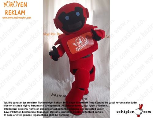 Teknofest Robot Maskot Kostümü /Türkiye Teknoloji Takımı maskot kostümü
