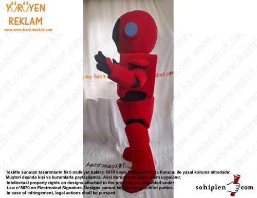 Teknofest Robot Maskot Kostümü /Türkiye Teknoloji Takımı maskot kostümü