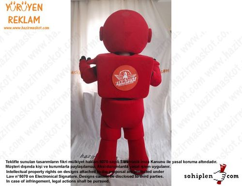 Teknofest Robot Maskot Kostümü /Türkiye Teknoloji Takımı maskot kostümü