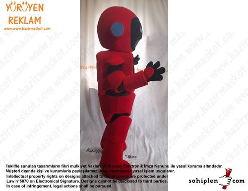 Teknofest Robot Maskot Kostümü /Türkiye Teknoloji Takımı maskot kostümü