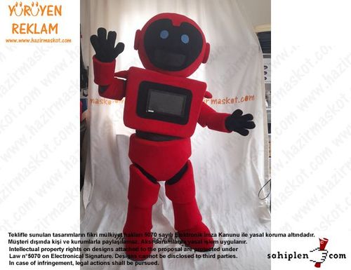 Teknofest Robot Maskot Kostümü /Türkiye Teknoloji Takımı maskot kostümü