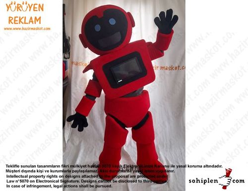 Teknofest Robot Maskot Kostümü /Türkiye Teknoloji Takımı maskot kostümü