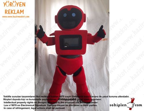 Teknofest Robot Maskot Kostümü /Türkiye Teknoloji Takımı maskot kostümü