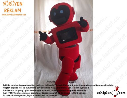Teknofest Robot Maskot Kostümü /Türkiye Teknoloji Takımı maskot kostümü