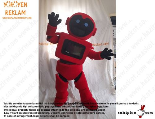 Teknofest Robot Maskot Kostümü /Türkiye Teknoloji Takımı maskot kostümü