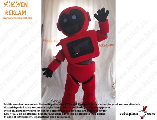 Teknofest Robot Maskot Kostümü /Türkiye Teknoloji Takımı maskot kostümü