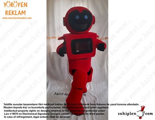 Teknofest Robot Maskot Kostümü /Türkiye Teknoloji Takımı maskot kostümü