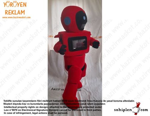 Teknofest Robot Maskot Kostümü /Türkiye Teknoloji Takımı maskot kostümü