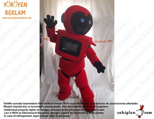 Teknofest Robot Maskot Kostümü /Türkiye Teknoloji Takımı maskot kostümü