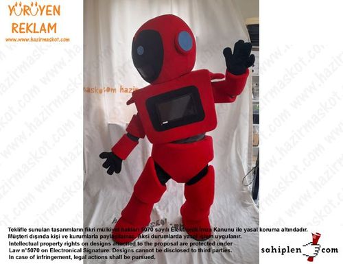 Teknofest Robot Maskot Kostümü /Türkiye Teknoloji Takımı maskot kostümü