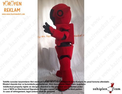 Teknofest Robot Maskot Kostümü /Türkiye Teknoloji Takımı maskot kostümü