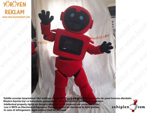 Teknofest Robot Maskot Kostümü /Türkiye Teknoloji Takımı maskot kostümü
