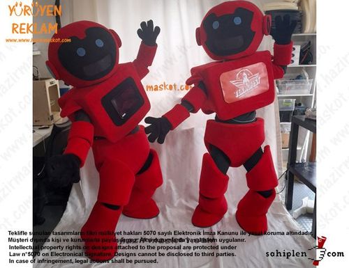 Teknofest Robot Maskot Kostümü /Türkiye Teknoloji Takımı maskot kostümü