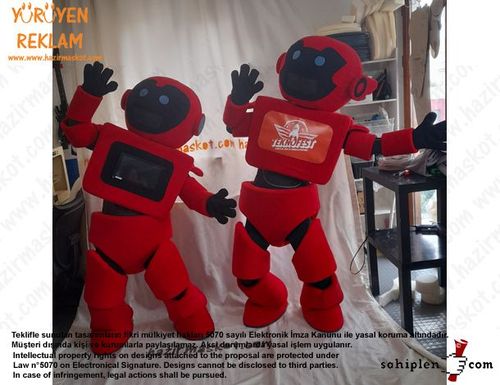 Teknofest Robot Maskot Kostümü /Türkiye Teknoloji Takımı maskot kostümü